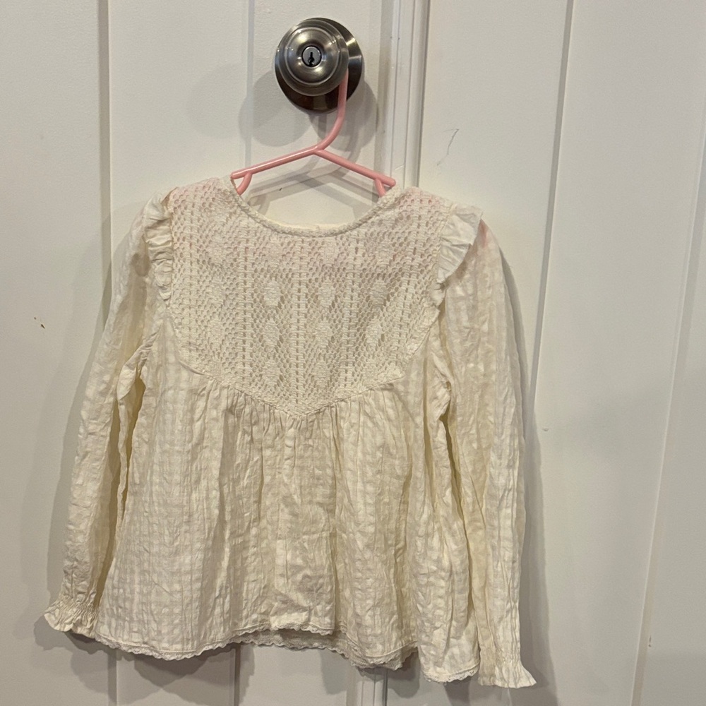 Zara Kids Cream Top and Brown Skirt Set - Picture 5 of 8